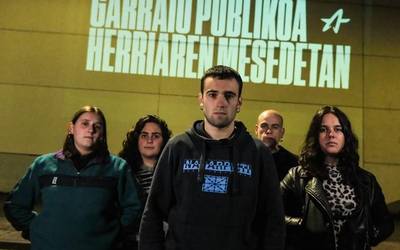 "Garraio publiko duina" aldarrikatzeko manifestazioa, maiatzaren 25ean