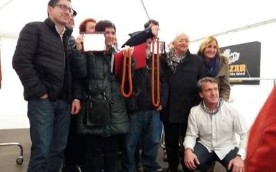 Sakandarrena Euskal Herriko txistorra txapelketaren podiuma