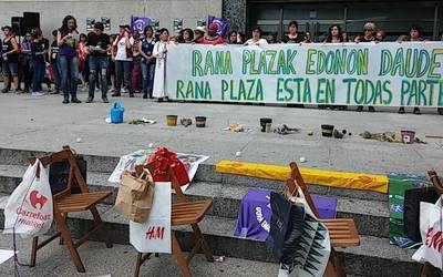 Rana plaza "edonon" dagoela salatuko dute astelehenean