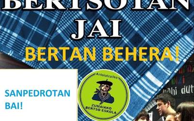 Bertan behera geratu da BERTSOTAN JAI saioa