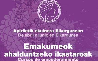 Emakumeak ahalduntzeko ikastaroak, apiriletik ekainera