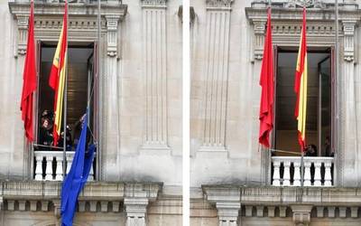 Europar Batasunaren bandera jarriko du berriz parlamentuak