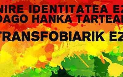 Transexualitatea biharko mani-festa-akzioan protagonista Bergaran