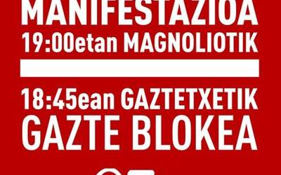 Gazte blokea deitu dute Xeyko manifestazioarekin bat egiteko