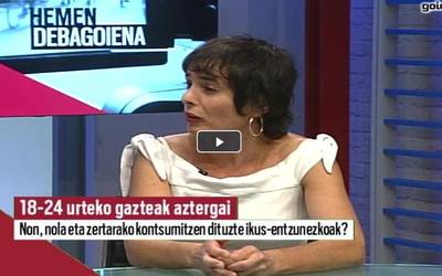 Idoia Astigarraga: "Gazteen artean ere oraindik handiagoa da ohiko telebistaren denbora kontsumoa, Internetena baino"