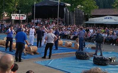 Polancok irabazi du Otxandioko aizkora desafioa