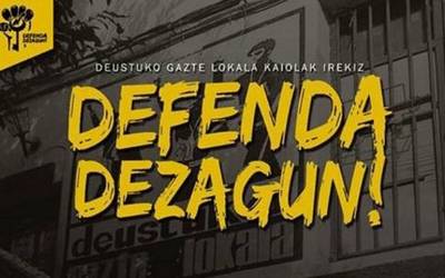 Mobilizazioak iragarri dituzte Deustuko Gazte Lokalaren "defentsan"