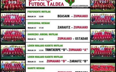 ​Astebukaerako Zumaiko Futbol Taldearen partiduak