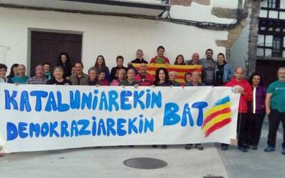 Catalunyako erreferendumaren alde, goizuetarrak