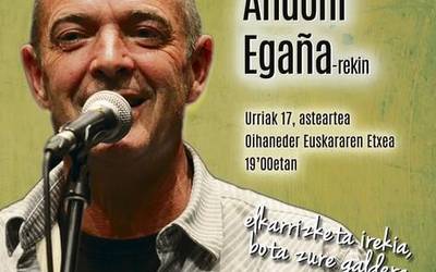 Andoni Egañarekin 'SolasAlean', urriaren 17an