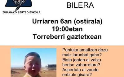 Helduen taldea osatzeko bilera gaur