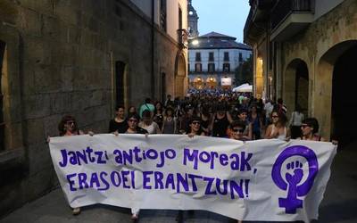 Aldarrikapen feminista plazaratzeko eguna bihar, zapatua, Oñatin