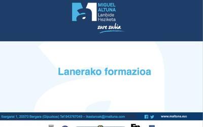 Azaro erdialdean hasiko gara langile eta langabeendako ikastaroekin