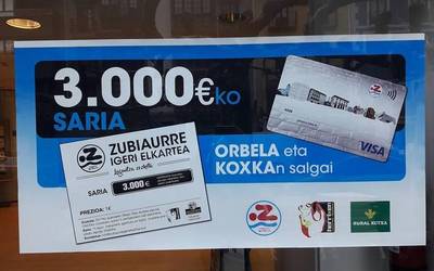 3.000 euro, herriko dendetan gastatzeko