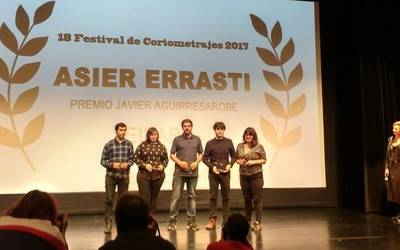 Asier Errasti film laburren jaialdian euskarazko pelikularik onenaren saria jaso du Berako Katubik