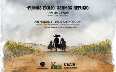 ‘Fuimos exilio, seamos refugio’ hitzaldia, bihar, Alondegian