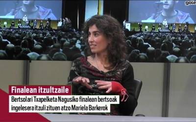 Mariela Barkero: "Gustatuko litzaidake, baina tamalez ezin ditugu neurria edo errima itzuli"