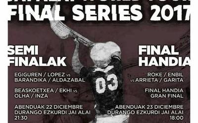 Jai Alai World Tourreko finalaurrekoa jokatuko du gaur Imanol Lopezek