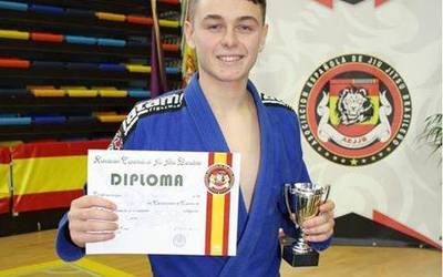 Asier Nuñez hirugarren, Espainiako jiu jitsu txapelketan