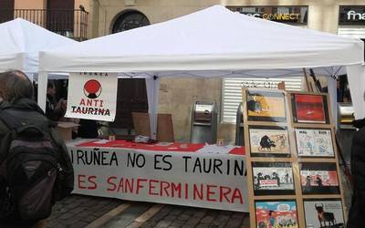 Zezenketarik gabeko sanferminen alde, protesta