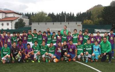 Infantil mailako futbol derbia jokatuko dute Beti Gazte eta Gure Txokoako mutilek