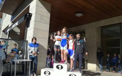 Garazi Bergara eta Asier Aizpurua, podiumean Donostian