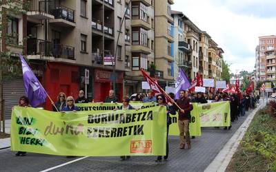 Emakumeak, gazteak eta pentsiodunak hartu ditu ardatz LABek Maiatzaren 1ean