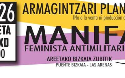 Armagintzaren kontrako manifestazioa egingo du zapatuan mugimendu feministak