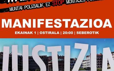 Manifestazioa, gaur, Altsasuko gazteen epaiaren aurka