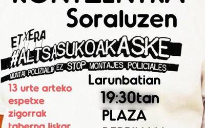 Altsasuko auzian justizia eskatzeko kontzentrazioa deitu dute gaur arratsalderako