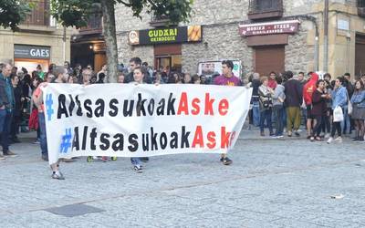 Altsasuko gazteen atxiloketak salatzeko, manifestazioa