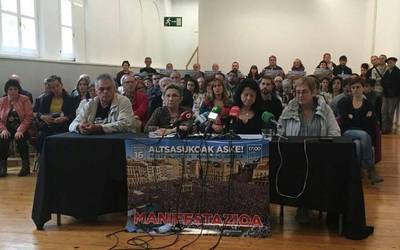 Nafarroako 50 eragilek larunbateko manifestazioarekin bat egin dute