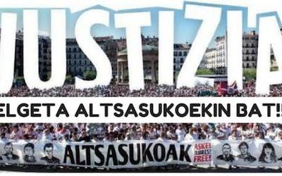 'Altsasukoak aske' lelopean egingo den manifestaziora joateko autobusa irtengo da Elgetatik