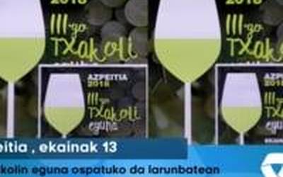 III. Txakolin eguna ospatuko da larunbatean