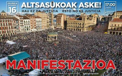 CNTk deitu du Altsasuko kasua dela eta egingo den manifestazioan parte hartzera