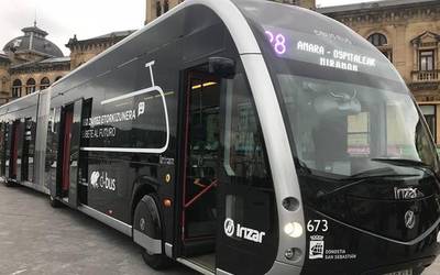 Laster martxan Donostiako, aurreneko autobus %100 elektrikoa