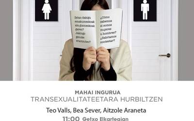 Transexualitatea berbabide izango da zapatuan Areetan