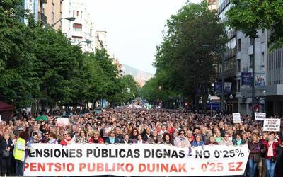 Pentsio publiko duinen aldeko manifestazioa egingo dute Larrabasterrako "kuadrillen jaitsieran"