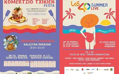 Komertzio txikien festa eta 'Los 40 Summer Live' jaialdiak ospatuko dira abuztuaren 8an