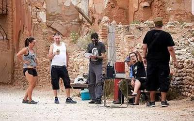 "Belchite de película" jaialdian saritu dute laudioar talde batek egindako filma