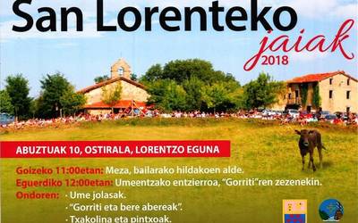 San Lorenteko jaiak ospatuko dituzte bihar