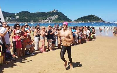 Ion Mujika bergararra izan da onena Donostiako Paseo Berriko zeharkaldian