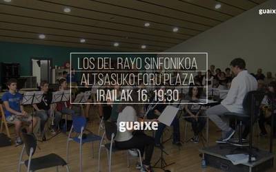 Los del Rayo sinfonikoa kontzertuaren entsegua