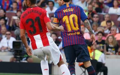 ARGAZKIA:  Peru Nolaskoain eta Leo Messi Camp Noun