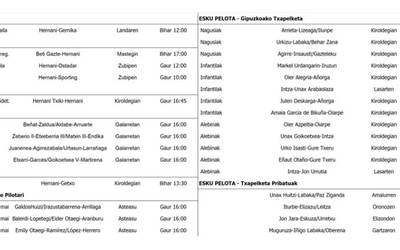 Asteburuko Partiduak