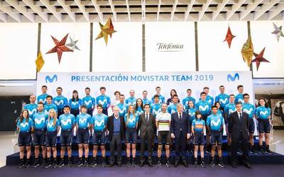 Movistar Team taldeak 2019ko aurkezpena egin zuen atzo