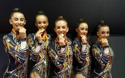 Gimnastika Erritmikoak Arena pabilioia bete zuen asteburuan