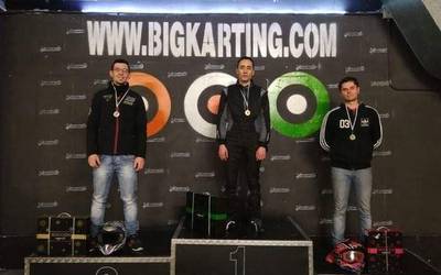 Borja Munsuri bigarren sailkatu zen Bigkarting Vitoria lasterketan