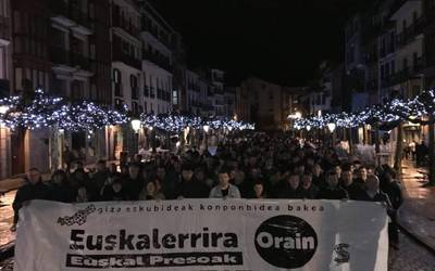 Presoen aldeko manifestazioa egingo dute datorren astelehenean