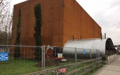 Bizikletak garbitzeko gune berria egiten hasi dira Zornotzan
